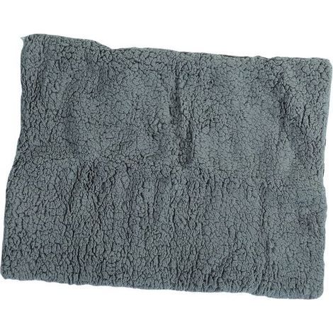 Tapis chauffant pour chien et chat – Peluche hiver antidérapante – Intérieur/extérieur – 61×45 cm gris clair (1/5)