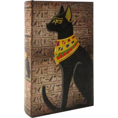Signes Grimalt Cajas De Libro Decoracion  Caja Libro Gato Cajas Libro Negro 5x13x21cm 34999