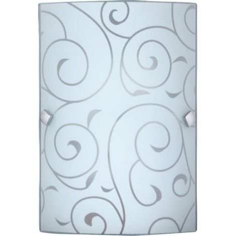 Applique salle de bain E27 blanche motif Harmony Lux Rabalux 3850 (1/3)