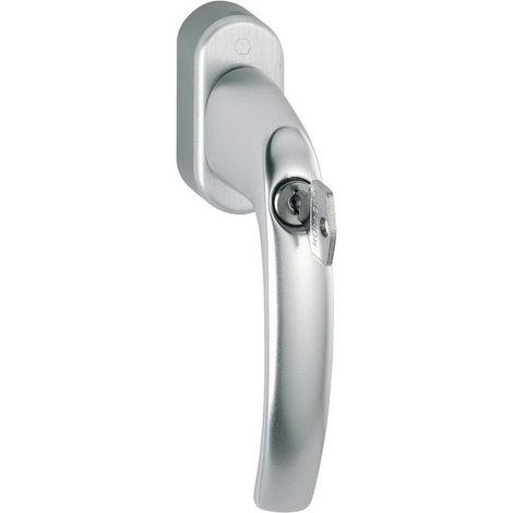HOPPE Fenstergriff ATLANTA sperrbar Secustik, Aluminium silber eloxiert