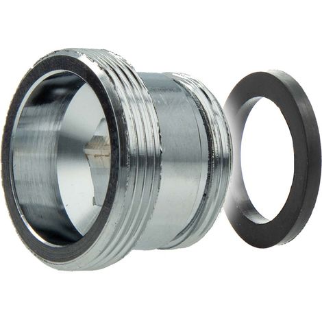 tecuro Reduzierstück Adapter M22 x1 AG auf M20 x1 AG, Messing verchromt (1/4)
