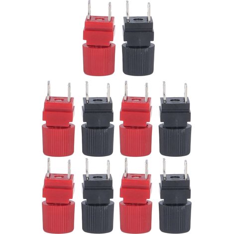 Jeu de 5 connecteurs de bornier à vis carrés, kit accessoire pour machines et équipements, fixation robuste (1/5)
