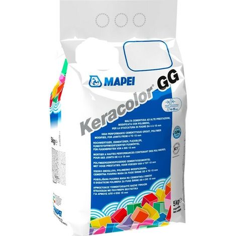 Stucco per Fughe KERACOLOR GG Fuga MAPEI per Pavimenti in sacco 5 Kg – col. 100 BIANCO (1/2)