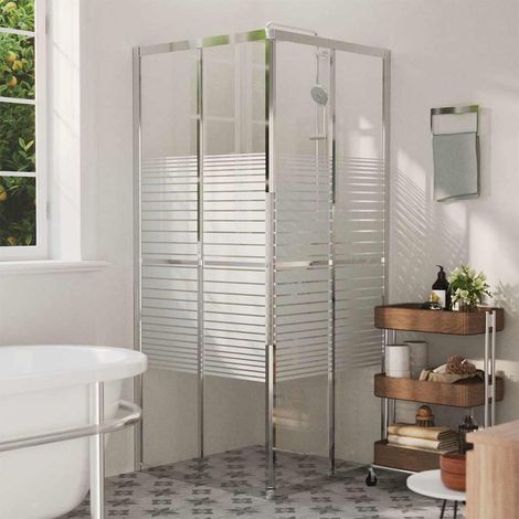 vidaXL Cabine de douche ESG 80x80x180 cm (1/5)