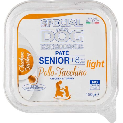 Monge Special Dog Excellence Paté con Pollo e Tacchino – Senior Light