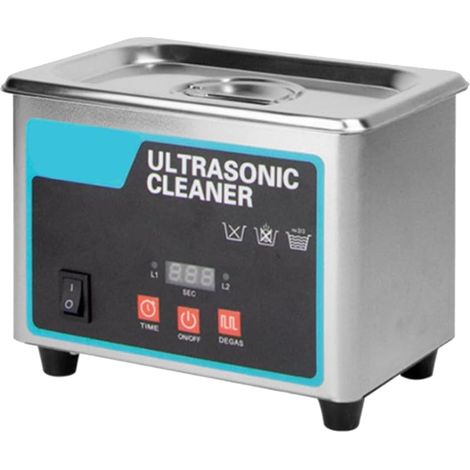 Nettoyeur Ultrasonique à Bouton 0,8L en Acier Inoxydable 304 Machine de Nettoyage Ultrasonique avec Temps et Température Réglables Prise EU (1/5)