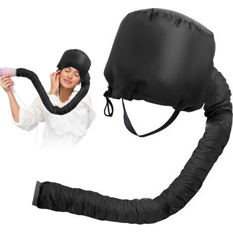 1 Casque De SéChage, Capuchon RéGlable 25x22cm, Tuyau Flexible 75cm, Pour Sèche-cheveux, Soins Profonds Et Boucles (1/5)