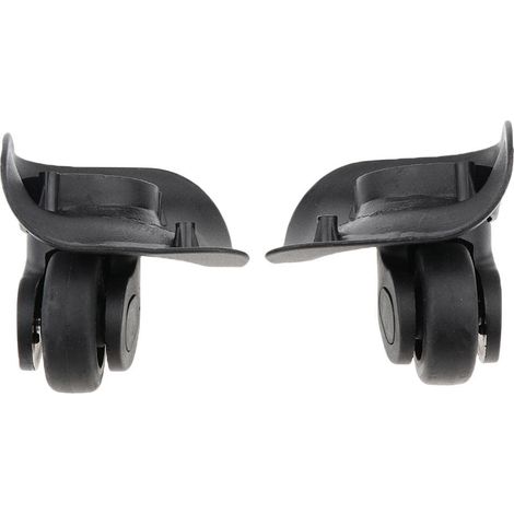 par de ruedas de repuesto, ruedas giratorias universales para maleta, rodamientos de PVC silenciosos, tamaño grande. (1/5)