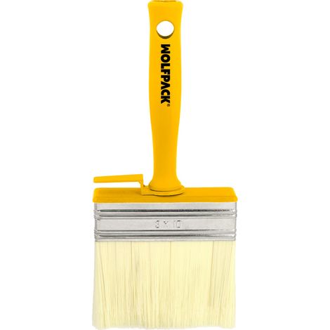 Spazzola professionale per tetti in setola bianca con manico ergonomico e gancio 238x98x30mm colore giallo (1/5)