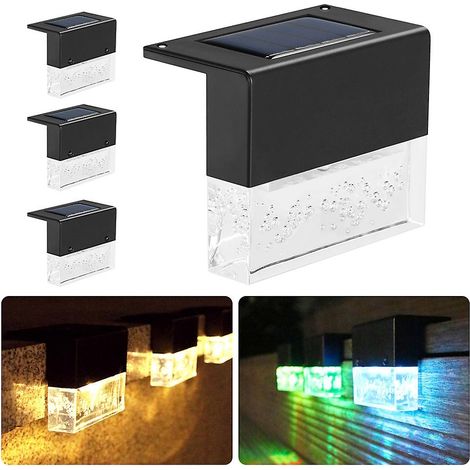Lampe solaire de terrasse/marchepied extérieure à couleurs changeantes pour jardin et patio (1/5)