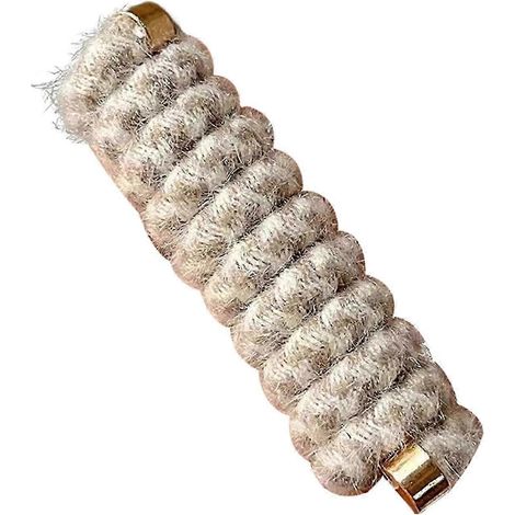 Élastique à cheveux en spirale de téléphone arc-en-ciel, pince à cheveux, outil de tressage, spirale en laine cachemire colorée pour fille-Light Coffee (1/5)