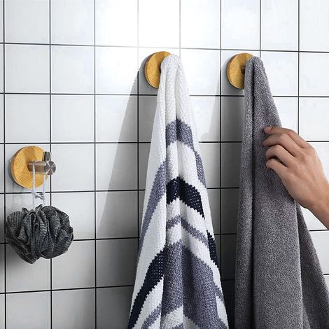 selbstklebende Holzhaken, selbstklebende Bambus-Wandhaken, Ki (1/4)