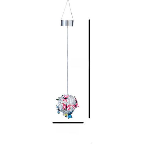 Neue solarbetriebene LED-Schmetterlings-Baumleuchte, dekorative Außenleuchte für Garten oder Hof, Schmetterlings-Lichtkugel (kleiner Schmetterling) (1/5)
