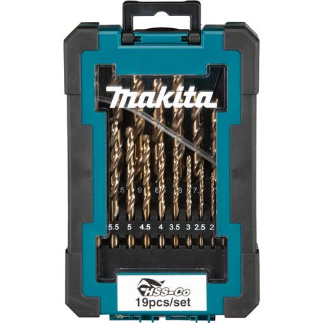 D-67561 Set di punte per metallo HSS-Co, 19 pz