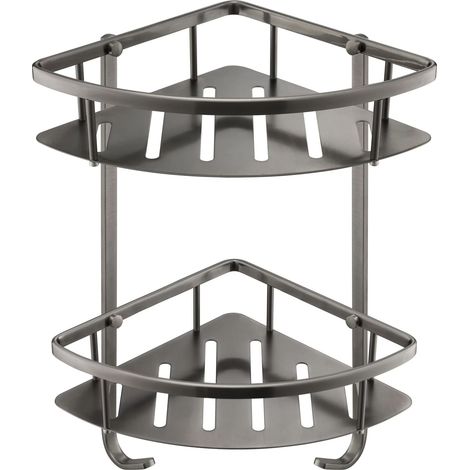 JTP Vos Corner Twin Basket - Brushed Black (1/2)