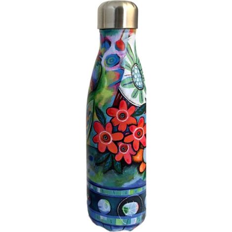 Bouteille isotherme en inox Fleurs By Allen (1/2)