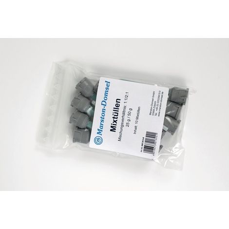 Mezcladora estática de plástico p. Rociador doble 25g, 50g 10 piezas/Marston Box