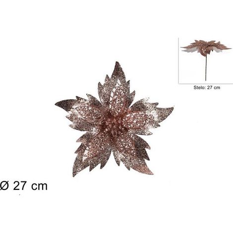 FIORE NATALIZIO 27CM ROSA