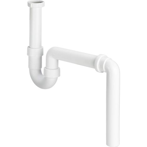 Piège à odeurs tubulaire 7985.60 en plastique blanc G1 1/2 x 40 mm