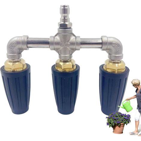 Nettoyeur Haute Pression À Triple Buse Buse Turbo 275 Bar Raccord Rapide Triple Accessoires Pour , Verre, Brique, Béton, , Jardin, , Verre, Brique, Béton, , (1/5)