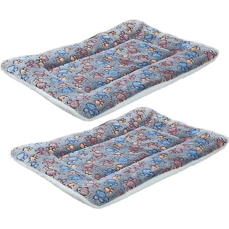 Lot de 2 matelas orthopédiques pour chiens/chats, QttvbTna, antidérapants, lavables, 25 x 32 cm, multicolores (1/4)