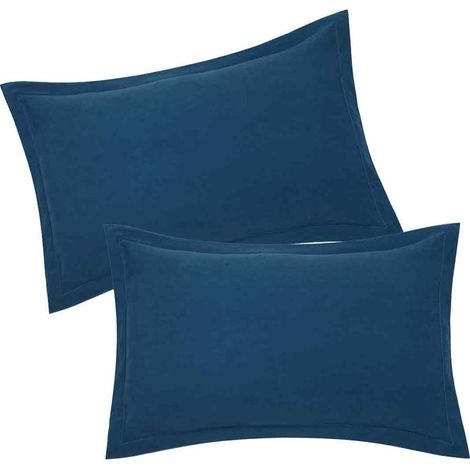 Kissenbezug – Baumwolle – 50 x 70 cm – Türkisblau – Flacher Saum – 1 Stück (1/5)