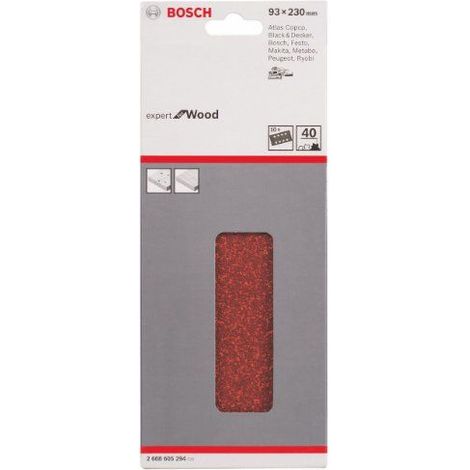 BOSCH 2.608.605.294 (pkt of 10) Best for Wood 93mm x 230mm x 40g
