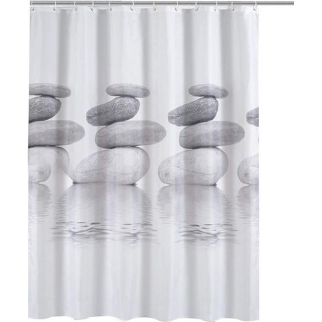 Rideau de douche imperméable 3D Dewenwils avec DXGHC (1/5)