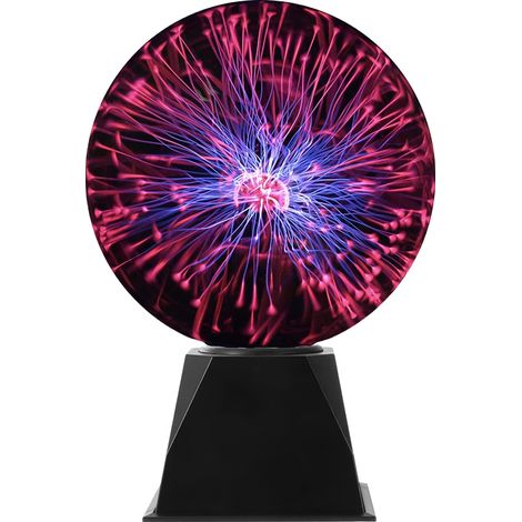Inch Plasma Ball Static Electricity Ball Touch Sound Sensitive Plasma Globe USB Plug-in for Party Home Science Decoration Birthday Halloween Christmas Gifts Atmosphere Electric Ball Lighting (1/4)