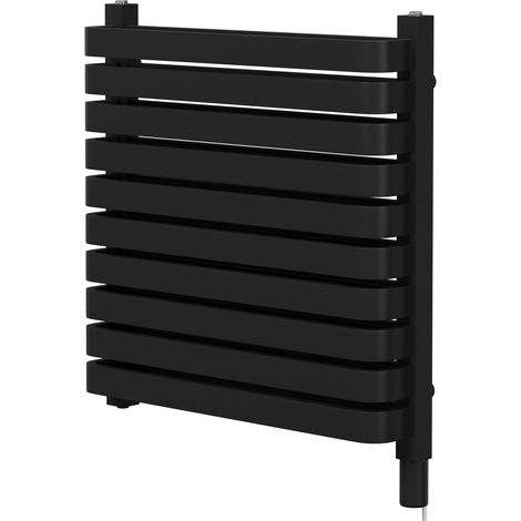 Wholesale Domestic Empire Colore Matt Black 600mm x 600mm Vertical Electric Double Panel Radiator (1/5)