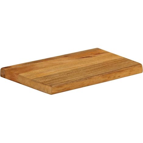 Dessus de table  Dessus de bureau  Plateau de table à bord vivant 50x40x2,5 cm bois massif manguier