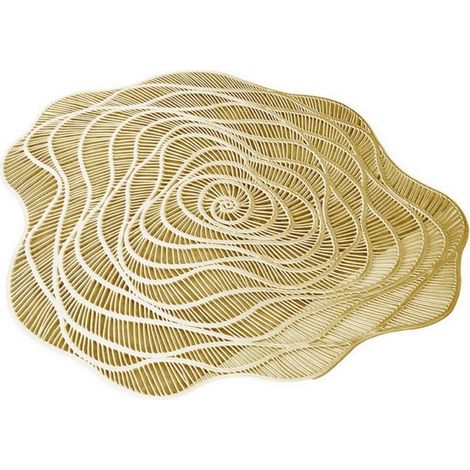 Sets de table décoratifs en PVC, dessous de plat, tapis isolant thermique, set de table style western, modèle Rose (1/5)