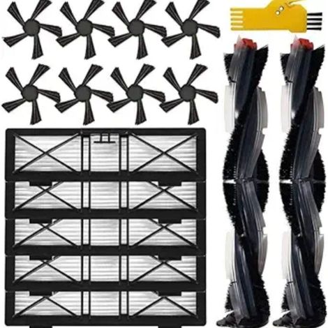 Accessori di ricambio compatibili con Neato Botvac Serie D D75 D80 D85 e Serie Connected D3 D4 D5 D6 D7 D8 D9 D10, tra cui spazzola principale, spazzola laterale e filtro Ultra. (1/4)