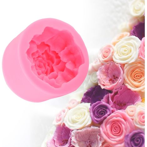 Moule en silicone fleur œillet pour gâteau fondant chocolat bricolage pâtisserie Marmite de Maman (1/5)
