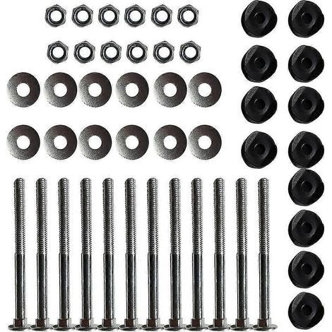 12 coussins et vis de fixation pour trampoline - Pièces de rechange pour trampoline. système antichute (1/5)
