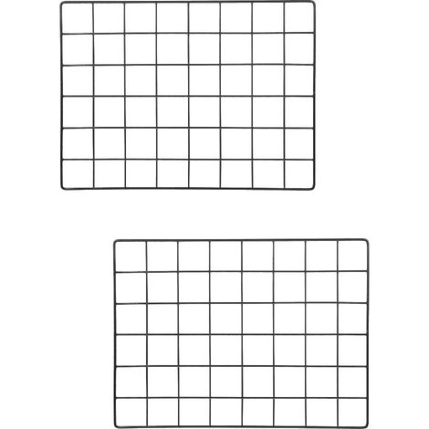 Cadre Photo - Panneau Mural en Fer pour Affichage de Photos - 40,3 x 30,3 cm - Noir - Lot de 2 (1/5)