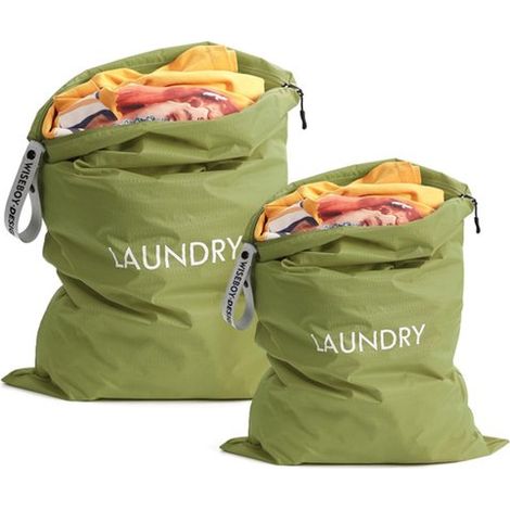 Ensemble de 2 pièces - Sac de rangement de voyage - Sac de rangement - Rangement pour armoire - Housse à vêtements - Sac à linge - Sac de rangement imperméable - Ensemble de sacs à linge de voyage - L (1/5)
