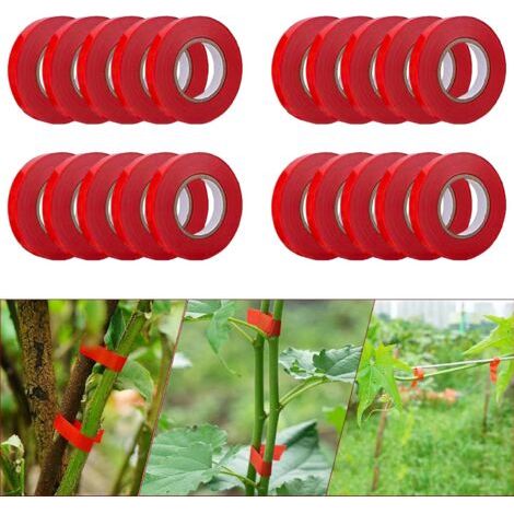 20 rouleaux de ruban de ligature pour plantes, brodés à la main, adaptés aux fleurs de jardin, légumes, fruits, tomates, vignes, outils de jardinage pour lier les branches, machine à lier les plantes. (1/4)