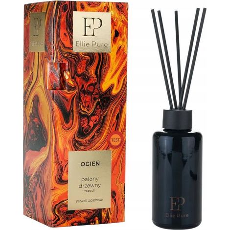 Bastoncini profumati Ellie Pure, fragranza Fire, legno bruciato, 80 ml (1/4)