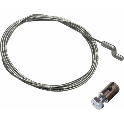– Câble souple acier galvanisé universel pour tondeuse – Longueur 1900mm – Serre-câble inclus – Compatible avec tondeuses courantes