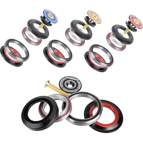 Jeu de direction pour vélo de route 42/52mm, tube conique vers droit, roulement pour direction de bicyclette.