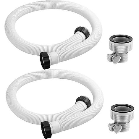 Adaptateur de tuyau pour pompe de piscine hors sol - Tuyaux de piscine de 150 cm de long pour pompes de filtration et systèmes d'eau salée (1/5)