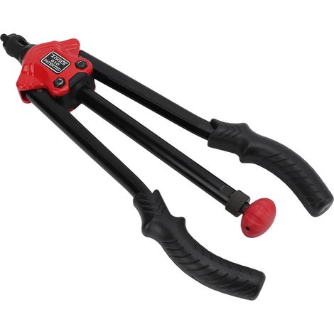 Kit professionnel de riveteuse à écrous borgnes 14 pouces, pince à sertir manuelle en métal avec 6 mandrins, ensemble universel pour insert fileté (1/5)