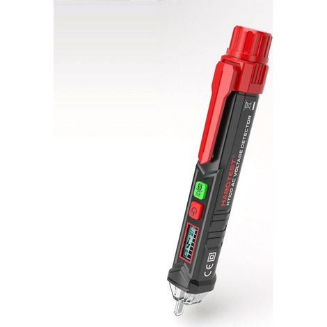 Detecteur De Tension Sans Contact - Plage 12 V À 1000 V - Affichage LCD - Test Phase Et Neutre - Lampe Torche Intégrée - Alarme Sonore - Sonde Ronde (1/5)