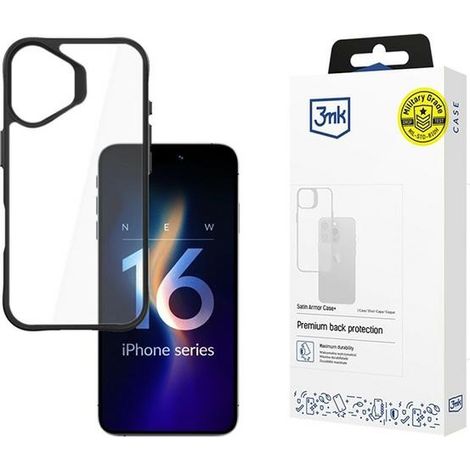 Custodia per iPhone 16 Plus 3MK SatinArmor+ di grado militare (1/5)