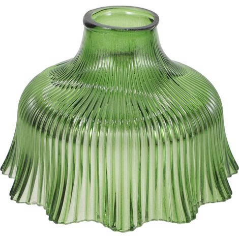Abat-jour vert en verre avec design martelé pour suspension, lampadaire, salon, chambre à coucher - 11,81 pouces (1/5)