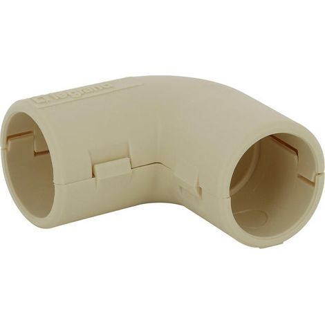 Legrand – Coude équerre 90° IP40 D.20mm sable RAL1015 – Accessoire pour conduits rigides – Ignifugé – Étanchéité IP44 – Antimicrobien