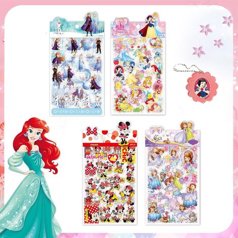 300+ Autocollants de Dessins Animés Set pour Enfants Filles Artisanat Scrapbooking Bricolage Filles Série Princesse Autocollants pour Cahier Vrac Princesse Albums Photo Papeterie Stickers (1/5)