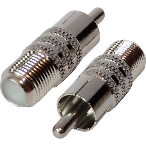 Adaptateur RCA - AERZETIX - 2X - Mâle RCA - F femelle - Gris