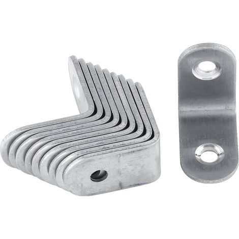 Équerre de fixation 90° en L, lot de 10 pièces, support d'angle droit 30x30x16 mm